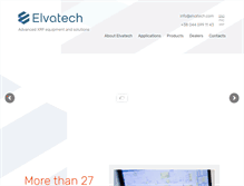 Tablet Screenshot of elvatech.com